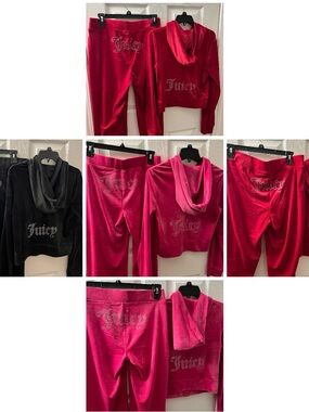 NWT Juicy Couture Velour Tracksuit Jacket w/Pants Set - You Choose